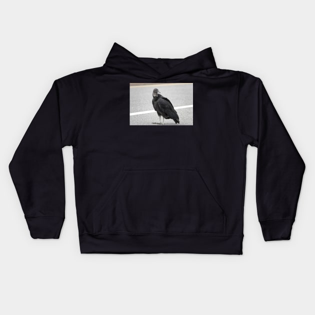 American black vulture Kids Hoodie by SDym Photography